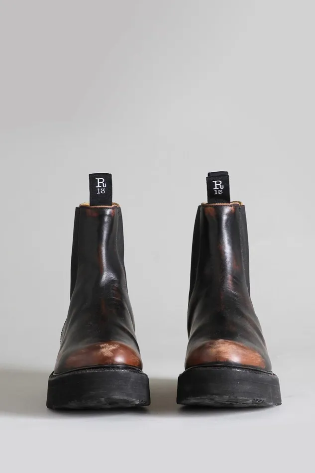 R13 Boots Women SINGLE STACK CHELSEA BOOT 8211 REMOVE