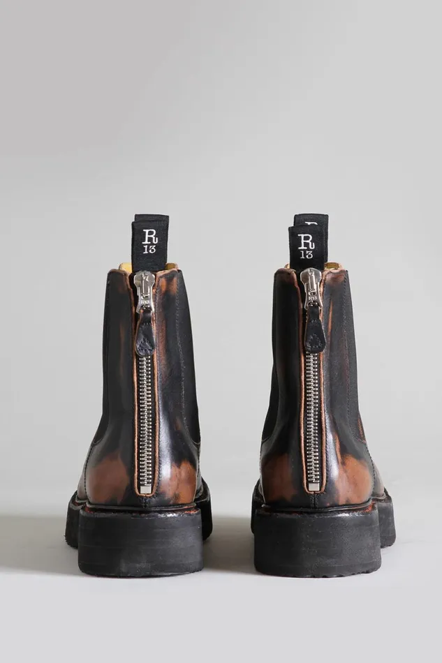 R13 Boots Women SINGLE STACK CHELSEA BOOT 8211 REMOVE