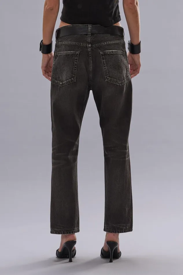 R13 Boyfriend Women BOYFRIEND JEAN 8211 MUD GREY