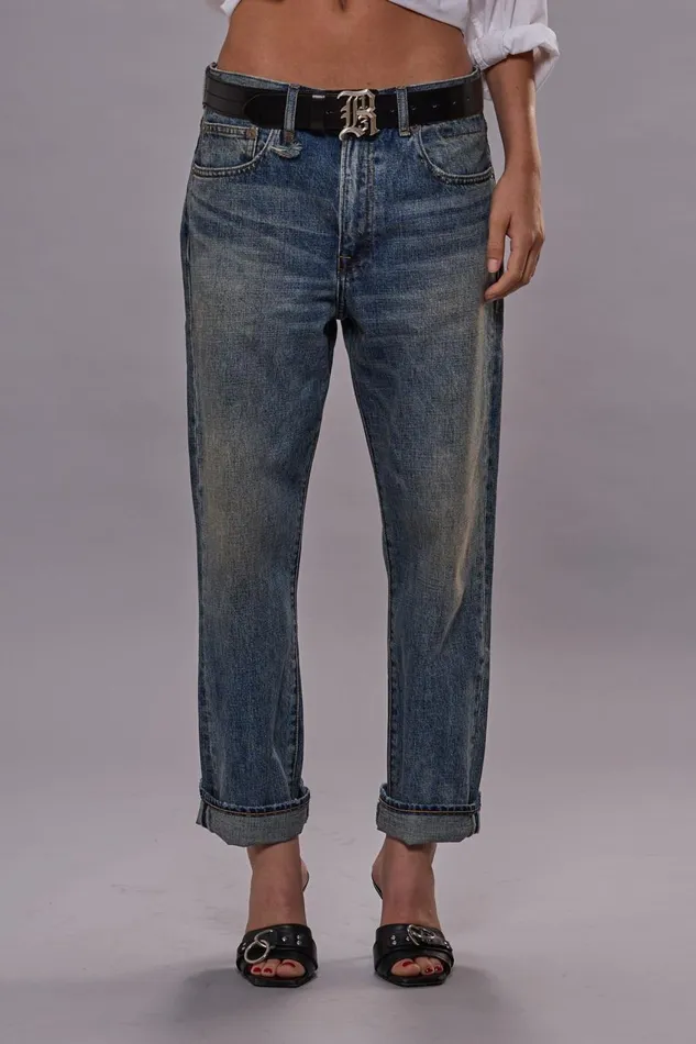 R13 Boyfriend Women BOYFRIEND JEANS 8211 BARTER INDIGO