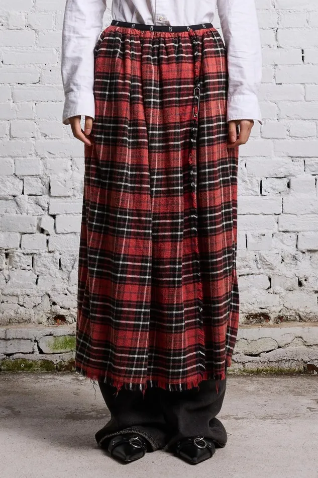 R13 Dresses and Skirts Women KILT SKIRT 8211 RED AND BLACK