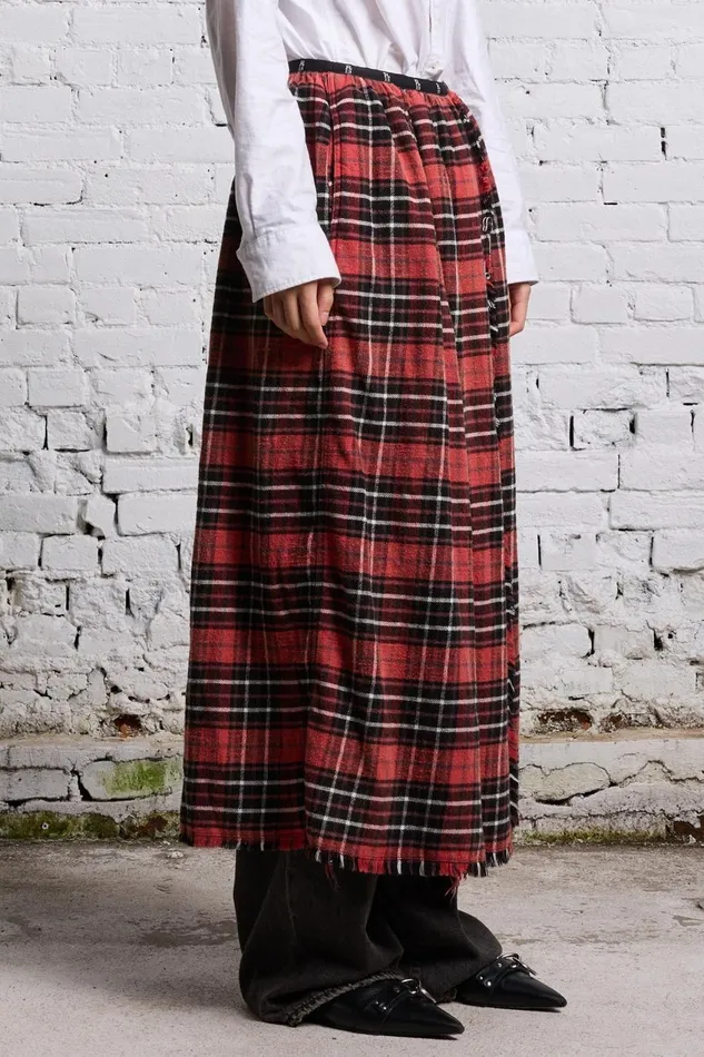 R13 Dresses and Skirts Women KILT SKIRT 8211 RED AND BLACK