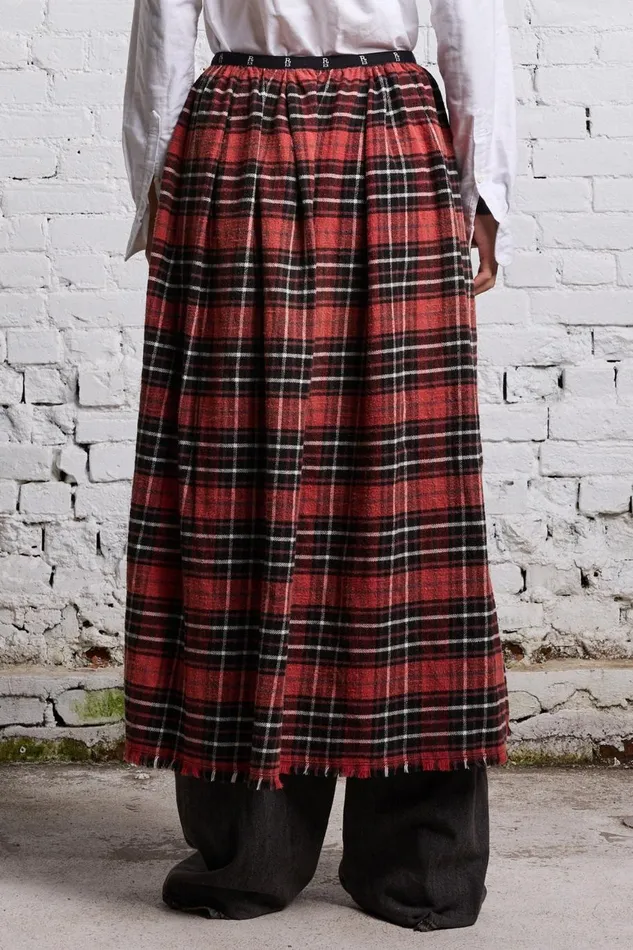 R13 Dresses and Skirts Women KILT SKIRT 8211 RED AND BLACK