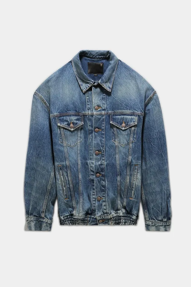 R13 Jackets and Coats Women CINCHED WAIST DENIM TRUCKER 8211 KELLY R13 Jackets and Coats Women CINCHED WAIST DENIM TRUCKER 8211 KELLY