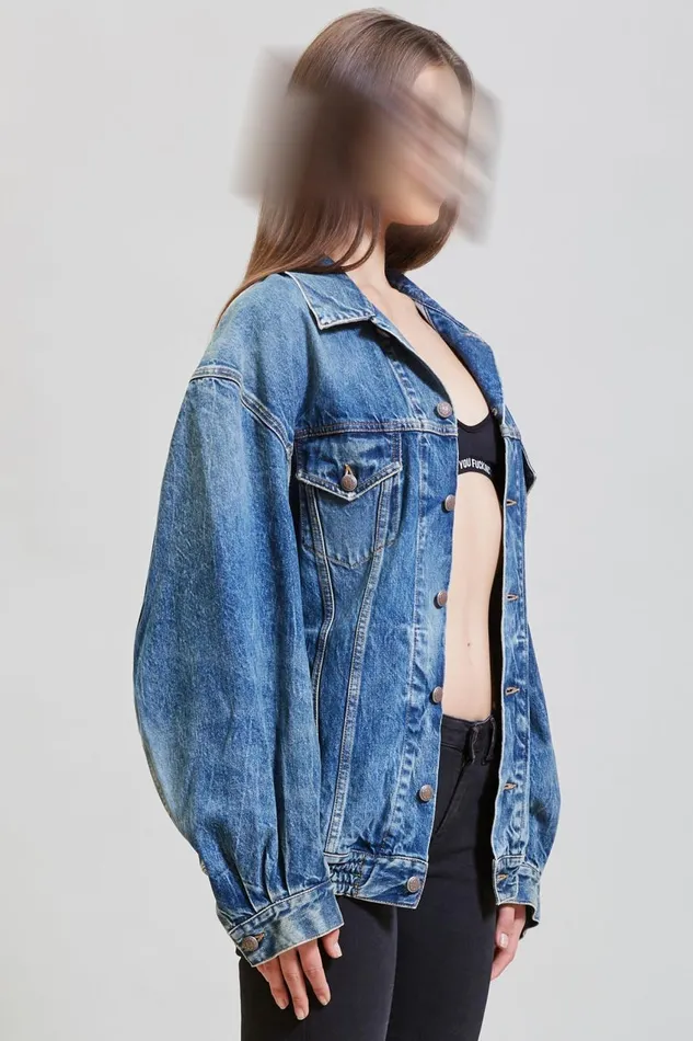 R13 Jackets and Coats Women CINCHED WAIST DENIM TRUCKER 8211 KELLY R13 Jackets and Coats Women CINCHED WAIST DENIM TRUCKER 8211 KELLY
