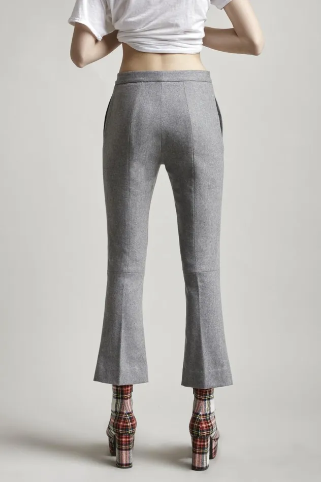 R13 Pants and Shorts Women SKINNY KICK FLARE 8211 LIGHT GREY R13 Pants and Shorts Women SKINNY KICK FLARE 8211 LIGHT GREY