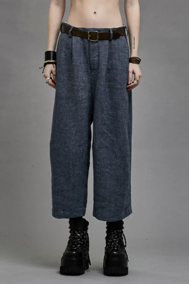 R13 Sale Women ARTICULATED KNEE TROUSER 8211 LIGHT INDIGO