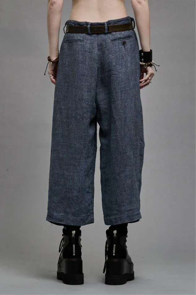R13 Sale Women ARTICULATED KNEE TROUSER 8211 LIGHT INDIGO