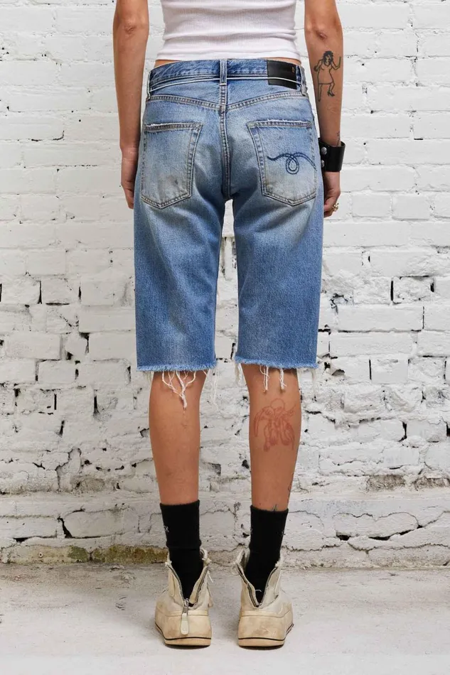R13 Sale Women AXL SHORT 8211 TURNER BLUE