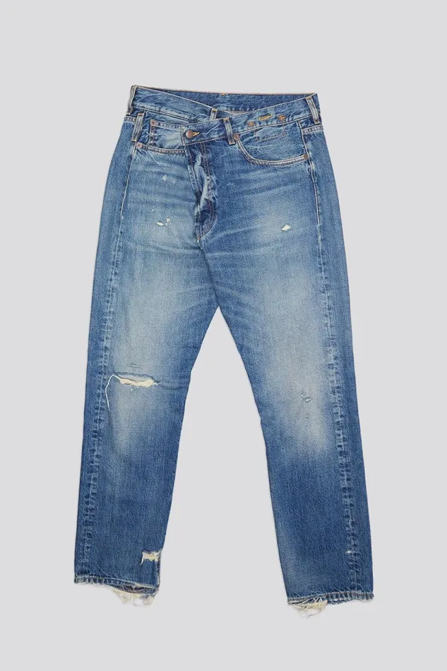 R13 Sale Women CROSSOVER JEANS 8211 GARNET BLUE