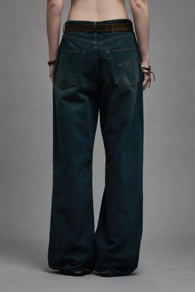 R13 Sale Women D039ARCY LOOSE JEAN 8211 CAMDEN INDIGO