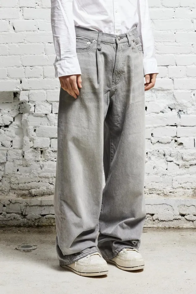 R13 Sale Women DAMON PLEATED WIDE LEG 8211 WADE GREY