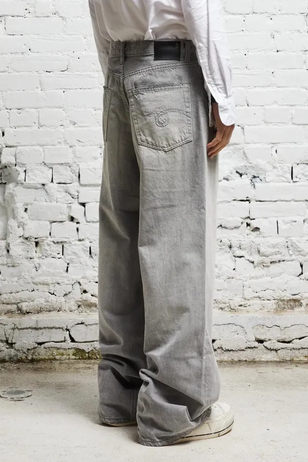 R13 Sale Women DAMON PLEATED WIDE LEG 8211 WADE GREY