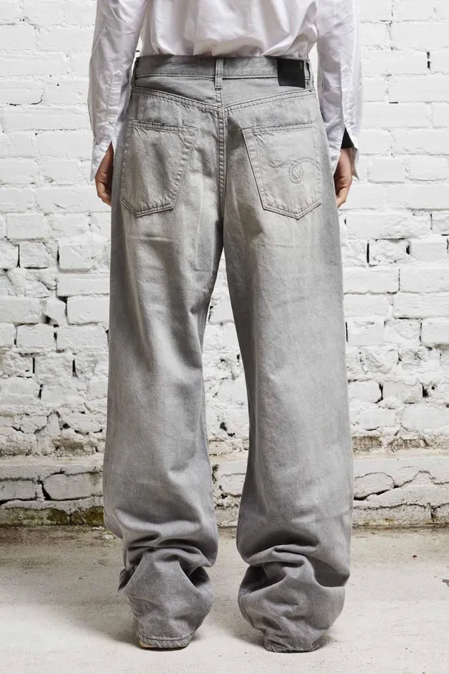 R13 Sale Women DAMON PLEATED WIDE LEG 8211 WADE GREY