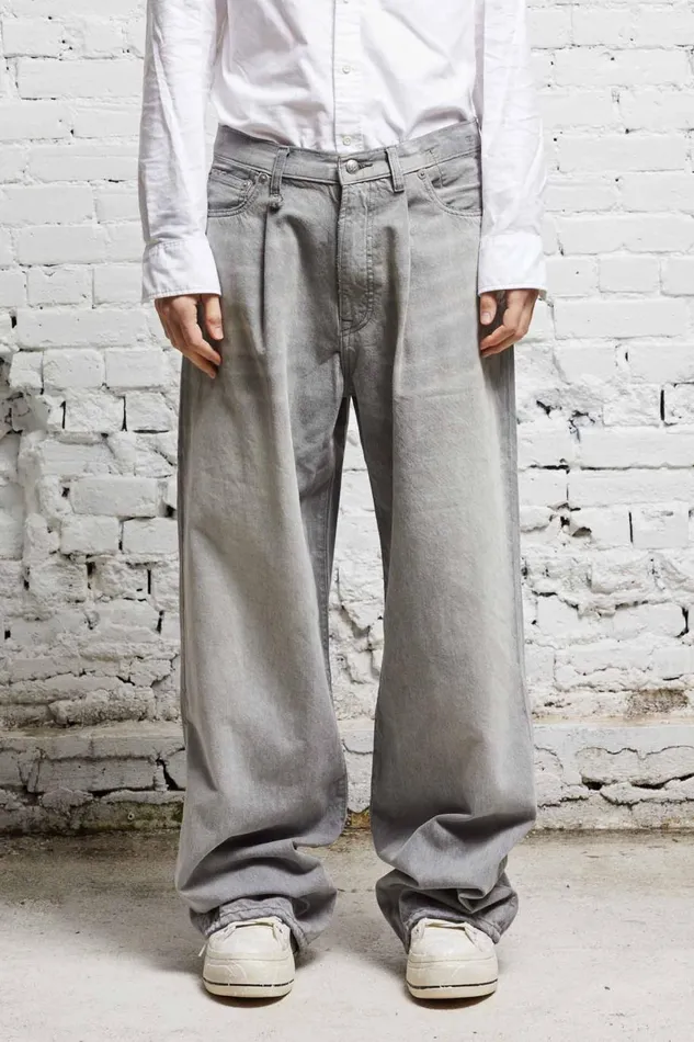 R13 Sale Women DAMON PLEATED WIDE LEG 8211 WADE GREY