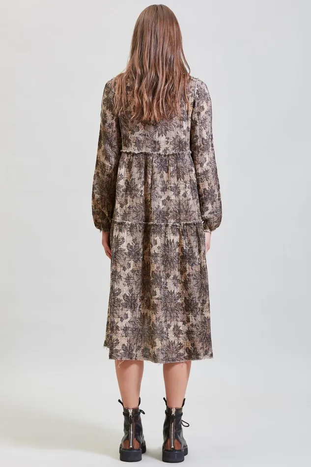 R13 Sale Women LONG SLEEVE SHREDDED RELAXED MIDI 8211 GREY LACE IMITATION R13 Sale Women LONG SLEEVE SHREDDED RELAXED MIDI 8211 GREY LACE IMITATION