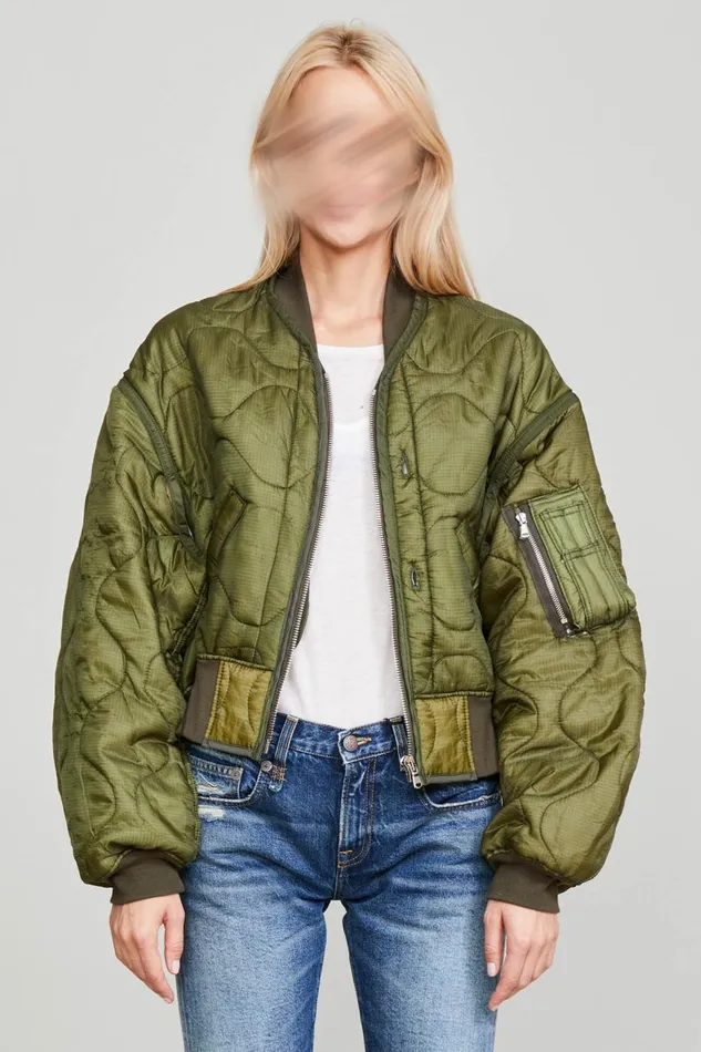 R13 Sale Women REFURBISHED QUILT BOMBER 8211 M65 SURPLUS
