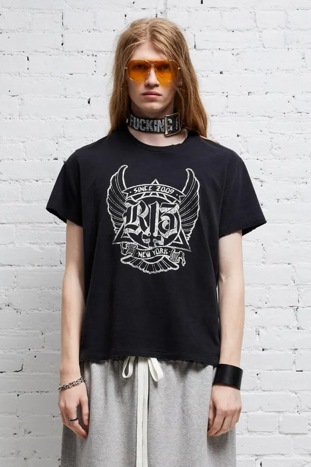R13 Sale Women SKATE BOY T 8211 BLACK