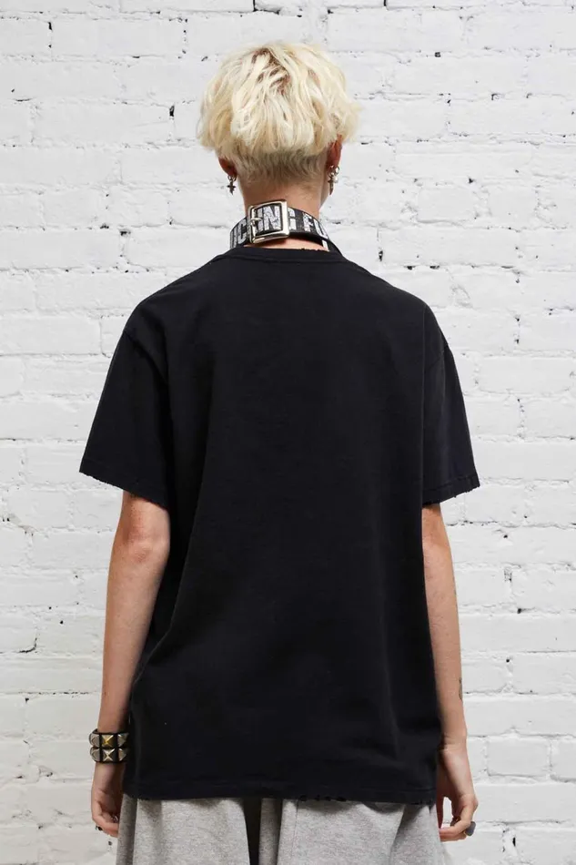 R13 Sale Women SKATE BOY T 8211 BLACK