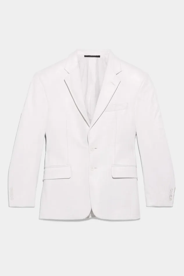 R13 Sale Women Strong Shoulder Notch Lapel Blazer Denim