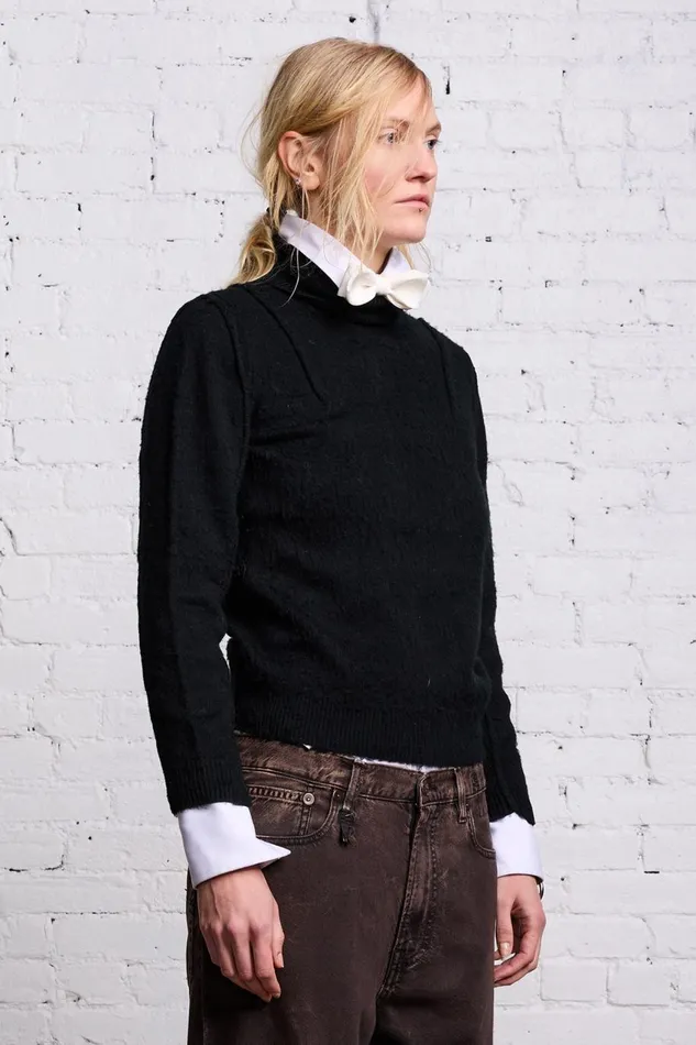 R13 Sweaters Women FLAT SLEEVE TURTLENECK SWEATER 8211 BLACK