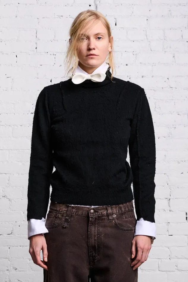 R13 Sweaters Women FLAT SLEEVE TURTLENECK SWEATER 8211 BLACK
