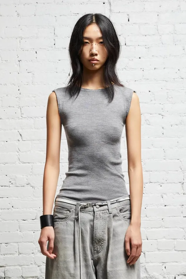 R13 Sweaters Women TURTLENECK TWIN SET 8211 MULTIGREY