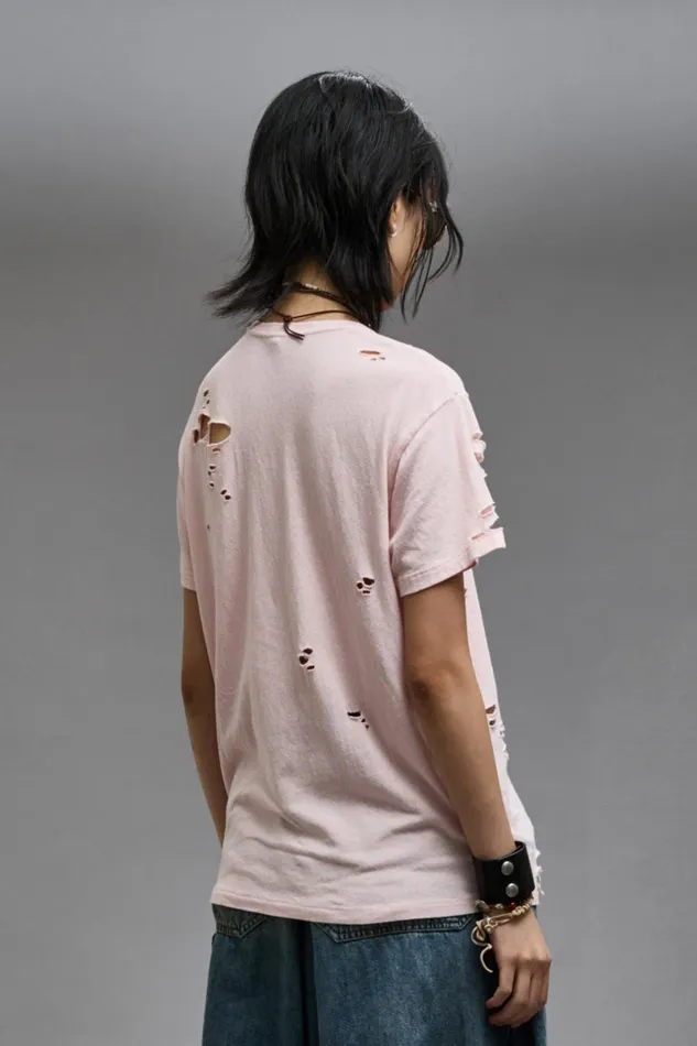 R13 TShirts Women FYYFF BOY T 8211 LIGHT PINK