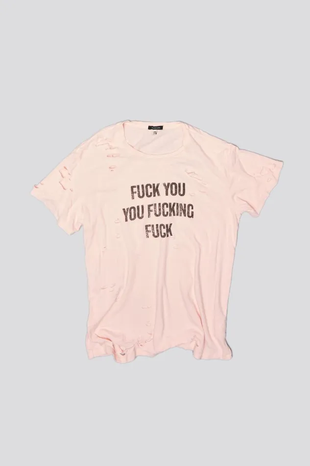 R13 TShirts Women FYYFF BOY T 8211 LIGHT PINK