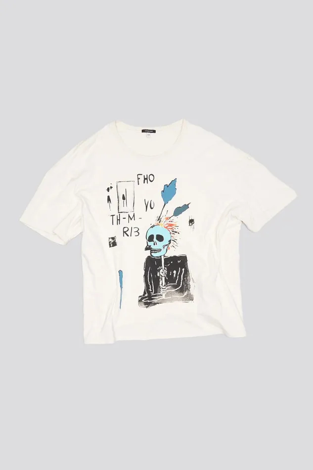 R13 TShirts Women RELAXED PUNK SKETCH TEE 8211 NATURAL