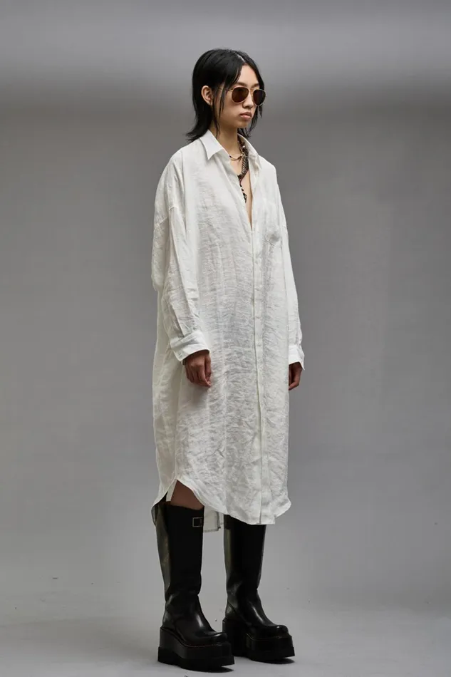 R13 Tops Women JUMBO SHIRTDRESS 8211 WHITE