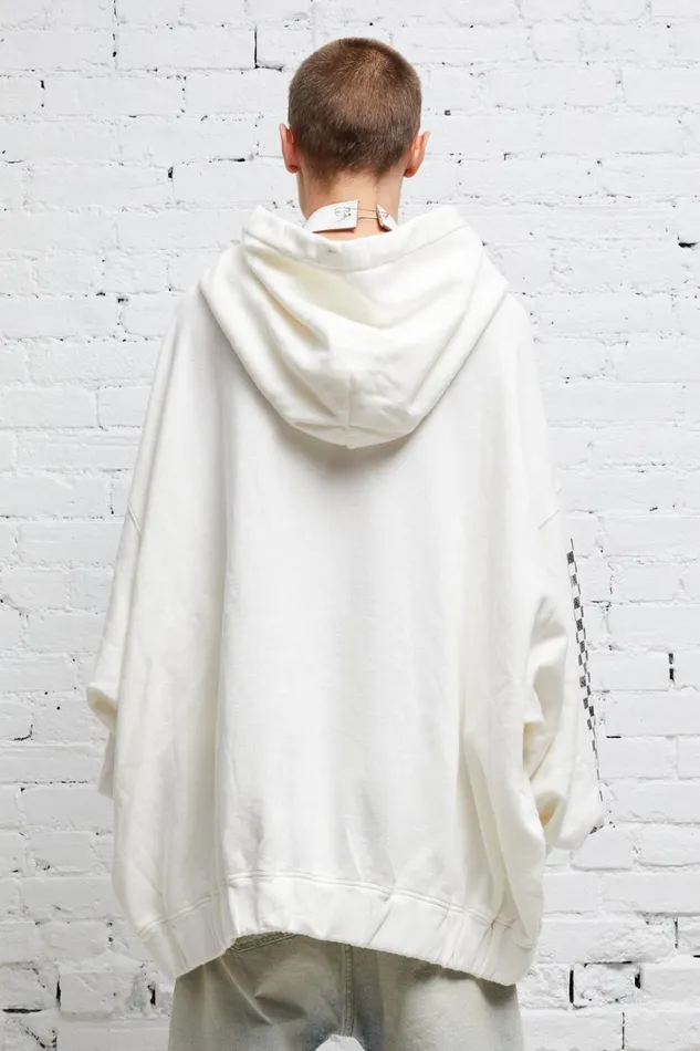 R13 Tops Women JUMBO SKATE HOODIE 8211 WHITE