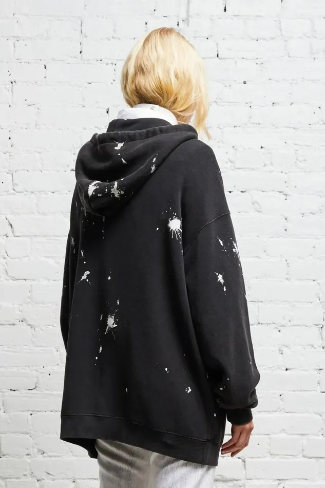 R13 Tops Women R13 NEW YORK HOODIE 8211 ACID BLACK
