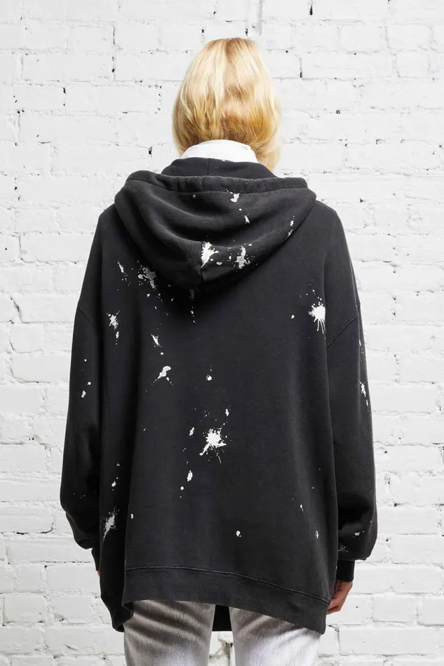 R13 Tops Women R13 NEW YORK HOODIE 8211 ACID BLACK