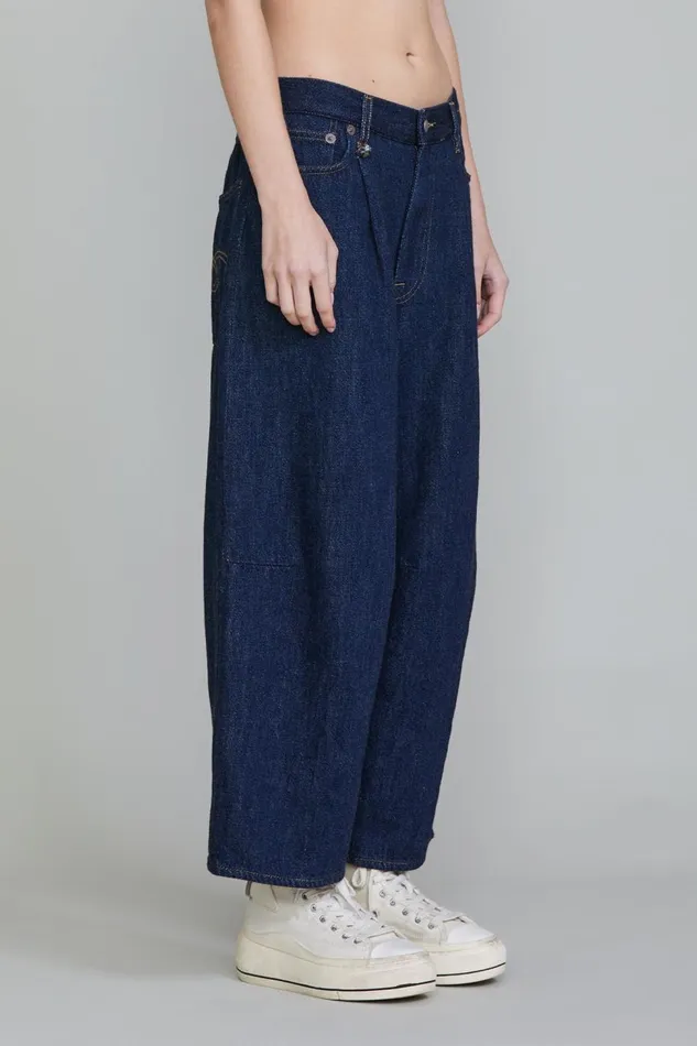 R13 Wide Leg Women CROPPED WIDELEG JEAN 8211 KOZE RINSED INDIGO R13 Wide Leg Women CROPPED WIDELEG JEAN 8211 KOZE RINSED INDIGO
