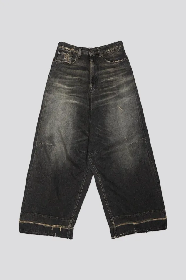 R13 Wide Leg Women JESSE JEAN 8211 ABBEY BLACK