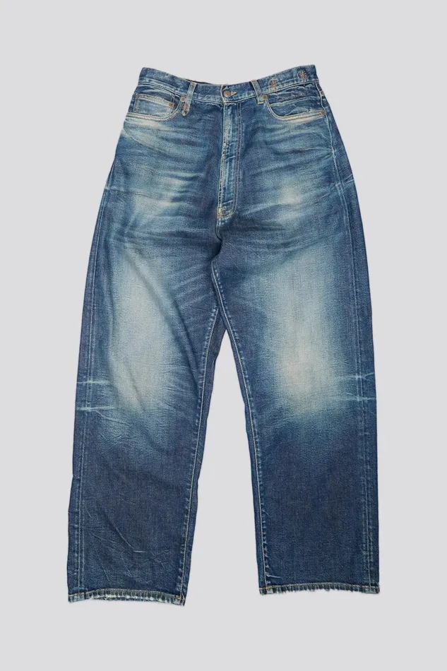 R13 Wide Leg Women VENTI JEAN 8211 ANSEL BLUE