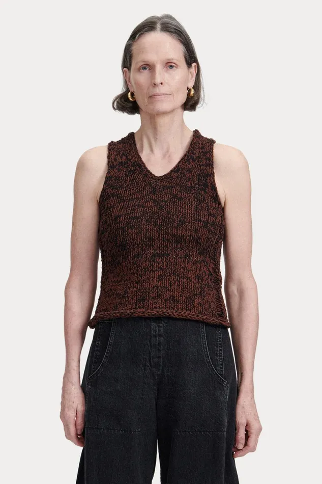 Rachel Comey Knits Women Milja Top Black Marled
