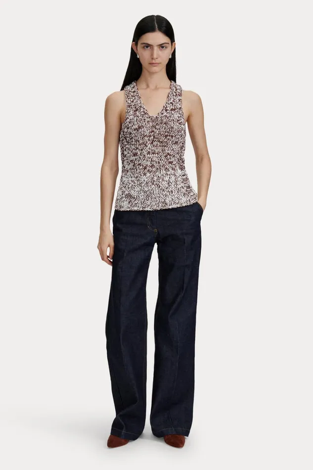 Rachel Comey Knits Women Milja Top Black Marled