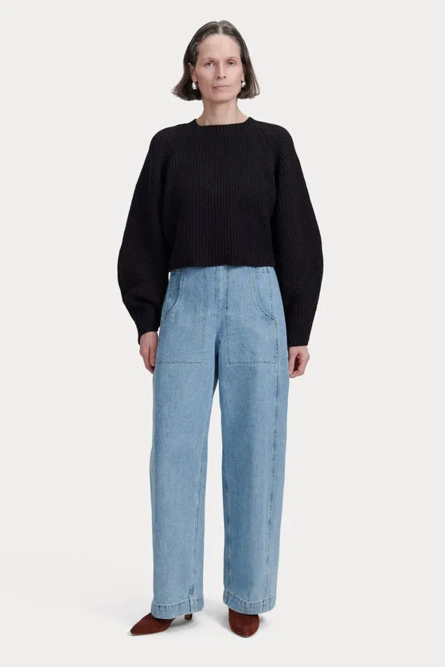 Rachel Comey Knits Women Milja Top Black Marled