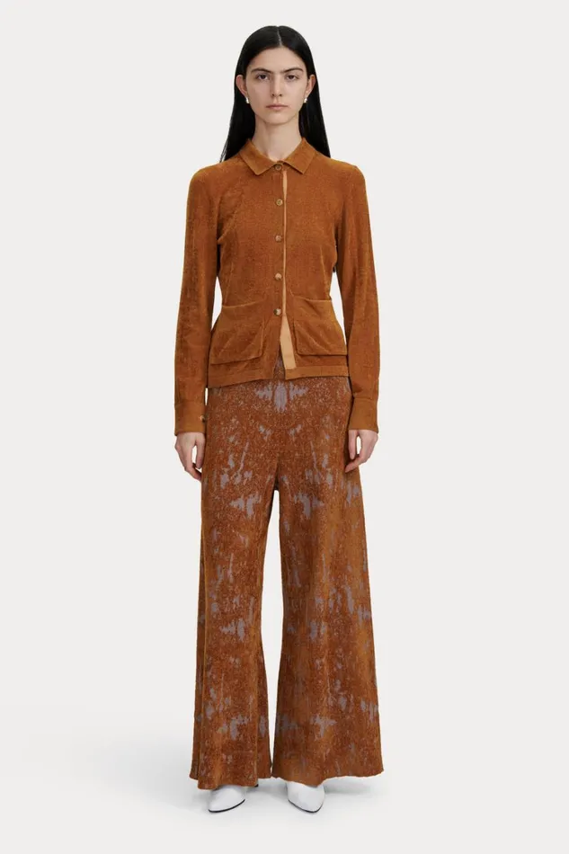 Rachel Comey Knits Women Vilma TShirt Silver Multi Rachel Comey Knits Women Vilma TShirt Silver Multi