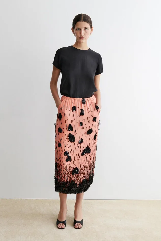 Rachel Comey Scarves Hats Women Camilla Fringe Scarf Coral Rachel Comey Scarves Hats Women Camilla Fringe Scarf Coral