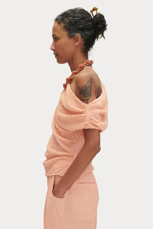 Rachel Comey Tops Women Doria Top Peach Rachel Comey Tops Women Doria Top Peach