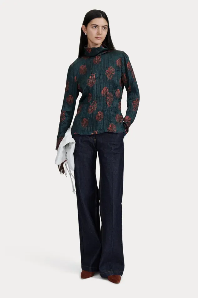 Rachel Comey Tops Women Varda Top Petrol Rachel Comey Tops Women Varda Top Petrol