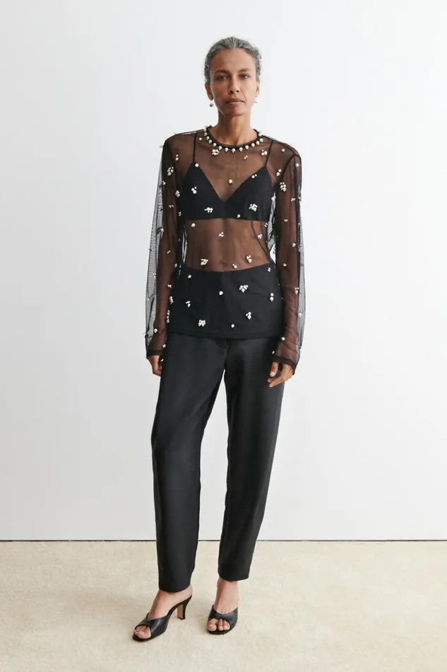 Rachel Comey Tops Women Wilding Top Black Rachel Comey Tops Women Wilding Top Black