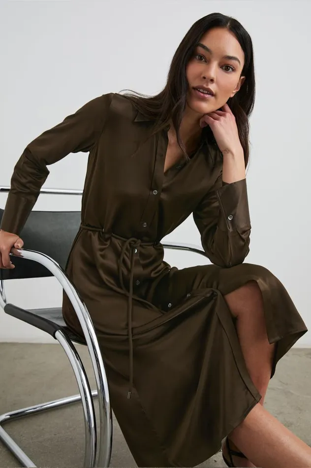Rails Dresses and Rompers Women ANINA DRESS Dark Moss