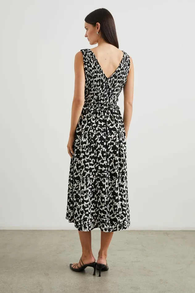 Rails Dresses and Rompers Women BRUNA DRESS Ebony Texture