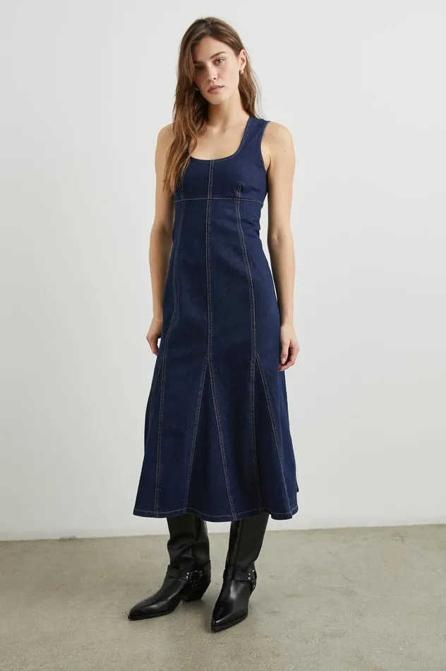 Rails Dresses and Rompers Women MINNA DRESS Rinse Indigo