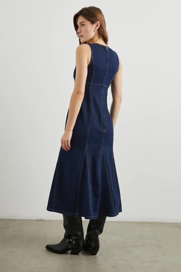 Rails Dresses and Rompers Women MINNA DRESS Rinse Indigo
