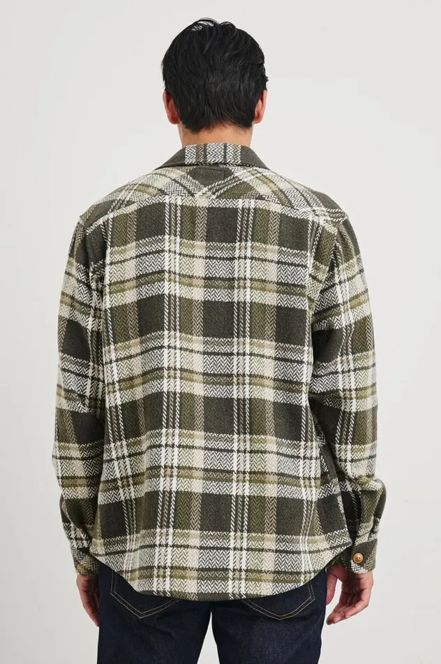 Rails Jackets and Coats Men BERKSHIRE SHIRT JACKET Grape Leaf Cedar